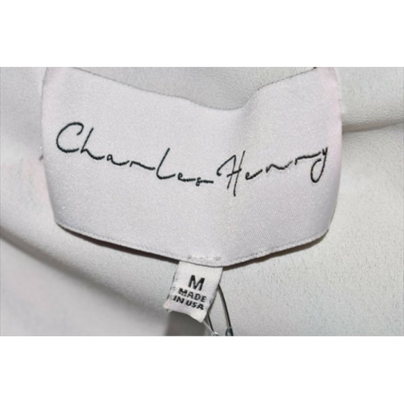 CHARLES HENRY Floral High-Low Wrap Dress - Picture 7 of 7